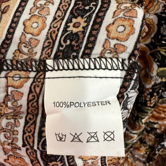 NWT-Women's Boho High Waisted Beach Maxi Dress with Short sleeves-Medium - Picture 8 of 8